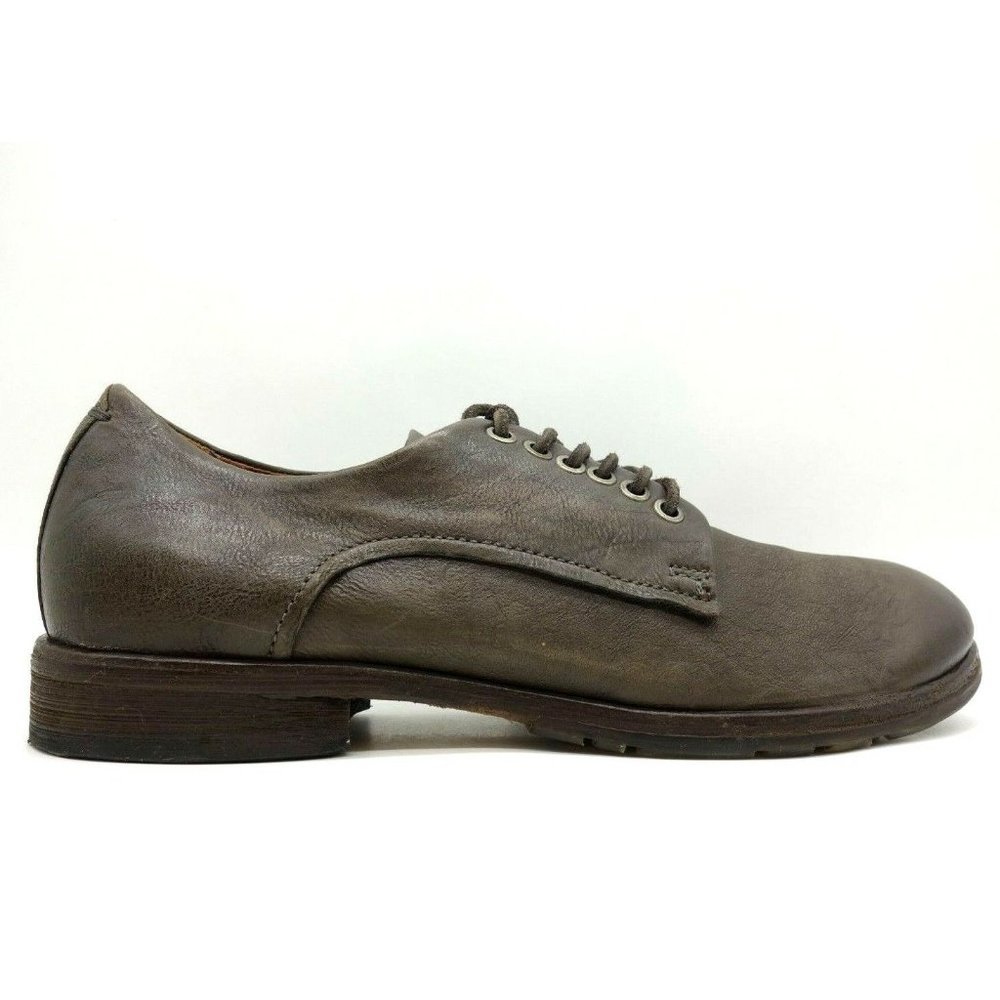 A.S. 98 Brown Leather Dress Casual Lace Up Oxfords Shoes Men's 43 / 9.5 - 10
